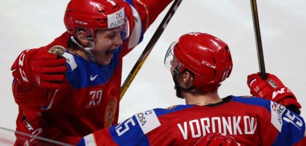 Дубль Дмитрия Воронкова вывел сборную России в полуфинал чемпионата мира